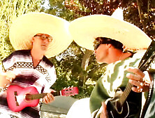 Gorgeous whore,  great comedy with the 2 Mariachi with sombreros and ponchos,