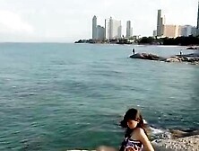 Sowan with her friend