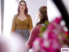 Small flower delivery angel Spencer Bradley asked to pose in underware for a photoshoot by breasty mother i'd like to fuck Siri