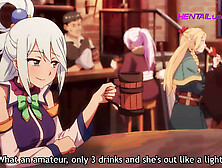 A Drink-Off For The Tab: Who Will Win? Xxx Bet 'konosuba' Anime Parody