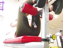 Gym training in lululemon yoga pants Erotic erotic candid buttocks working out yogapants GYM workout