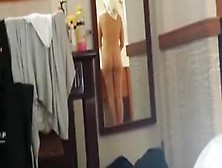 Husband Films Wife In Bathroom