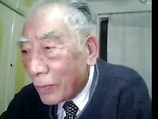 Japanese Old Man Masturbating