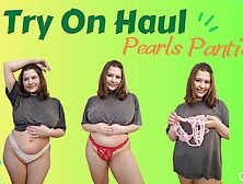 Pearls Panties Try On (Video With Such Panties Already On My Of Or Fansly Tinni Angelll )