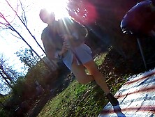 Sexy Asian Milf Swinging Delicious Ass Cheeks