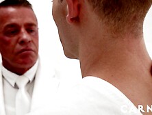 Apprentice Dylan Tides is sucked screwed bred Tyler Saint