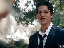 Virgin golden-haired DP bang by her hung stepbros