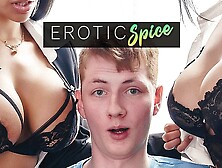 Red-head teeny student ordered to office and screwed by his Hispanic teachers in cream-pie threesome