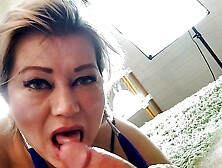 Aimee Hot MILF - A mature lady gently plays with the petals of her pussy,  and then selflessly sucks a big strong cock...