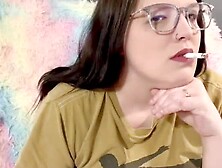 one. 19. 23 have a smoke with a giant titty,  nerdy,  ditzy milf.  daily post.