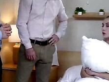 Step-Dad's Dirty Secret - Fucked By His Stepson & Girlfriend