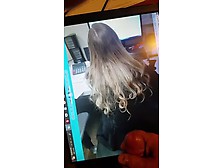 Cumming On A Picture Of My Coworkers Beautiful Hair