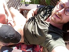 Muscled Hunk Max Spade Enjoys Outdoor Fun With His Hairy Tanned Blond Friend