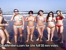 Spring Breakers Undress Undressed At The Beach And Later The Shower