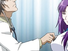 Shy girl with big tits and purple hair fingered and fucked