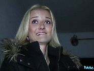 Blonde Babe Takes A Mouthful Of Stranger's Cum 1 - Miriam Pink