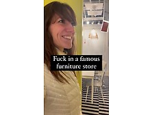 Lety Howl is looking for a stranger in a famous furniture store to go fuck him in the public toilet.