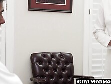 GirlMormons. com - Coy Mormon virgins oil up for some sweet,  sacred pussy licking and