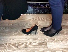 African Nylon and High Heels Mistress Domination Smell Shoes and Foot Slave