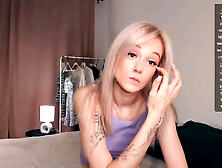 Teen Camgirl - Amateur Blonde Slut Solo On Webcam