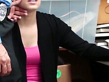 Teens Gone Black - Security Guard Gets A Lesson In Interracial