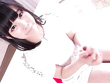 Japanese Small Tits but Big Butt Teen Seduce to First Intense Orgasm with Vibrator by Old Guy