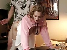 Amateurs Babe with Huge Natural Tits Gets Fucked & Spanked by Roommate