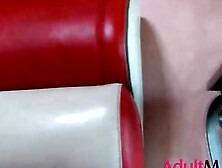 Petite Blonde Fucked On the Couch