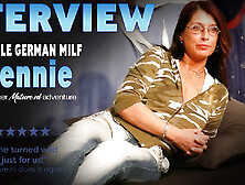 Jennie Is A Single Whit Milf That Loves To Give A Very Naughty Masturbating Interview