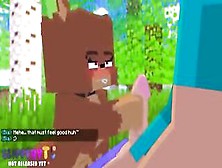 Yiff Quadrado Mamando O Steve Do Minecraft