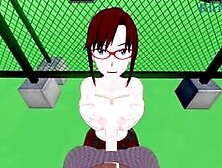 Mari Illustrious Makinami And I Have Intense Sex On The Rooftop.  - Neon Genesis Evangelion Hentai