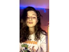 Girl strips,  plays,  then sucks her man off.  Nice s