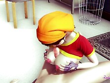 Dragon Ball Comics - POV Pan boobjob,  oral-sex and banged