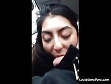 Hot Girl Gives Head In The Car