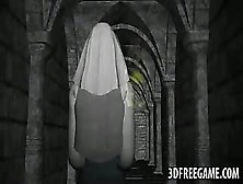 Tasty 3D Cartoon Nun Getting Her Pussy Pounded