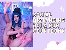 Blue Hair Chick Social Distancing Joi And Sperm Countdown