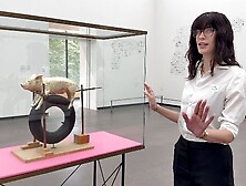 Vlog 48 // Museum Tour Guide gets flashed by Tourist during tour and gets fucked on her break