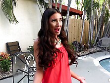 Brunette Latina MILF Cameron Canela takes every last drop in her mouth