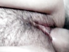 Cum Into Dripping Unshaved Vagina Close Up