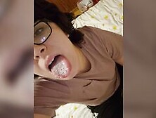 Cum inside mouth