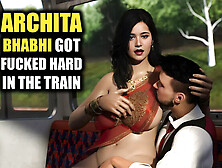 Desi Indian Housewife Archita Phukon Gets Fucked Hard by Stranger on Train - Hot Public Sex