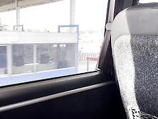 Fefo23x6 Sucks Hard on Bus - Latina Babe with Big Natural Tits Swallows Cum