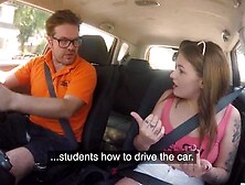 Fakehub - Bigbooty Lady Doggystyled In Car By Driving Instructor (Kaylana Reese)