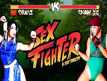 Sex Fighter: Chun Li Vs.  Cammy (Xxx Parody) - Brazzers