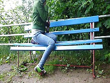 Teens Piss On Park Bench