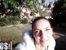 Mofos - Russian Girl Henessy Gets Her Twat Drilled In Public And Gets Huge Load In Her Mouth