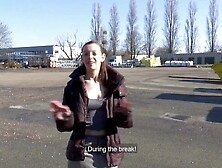 Super Sexy dark hair 18 yo having a hardcore sodomy public