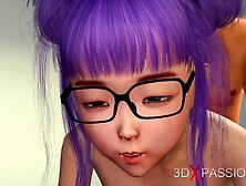 Shy smut with exquisite fem from 3DXPassion
