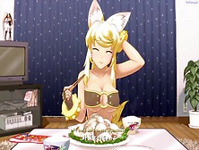 Fine Furry Whore Offers You A Dinner A Bath And Sex [Wolf Lady With You] / Asian Cartoon Game