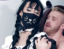 Femboyx - Maid Uniform Lavenderboy Fucked By Dilf On Kitchen Surface